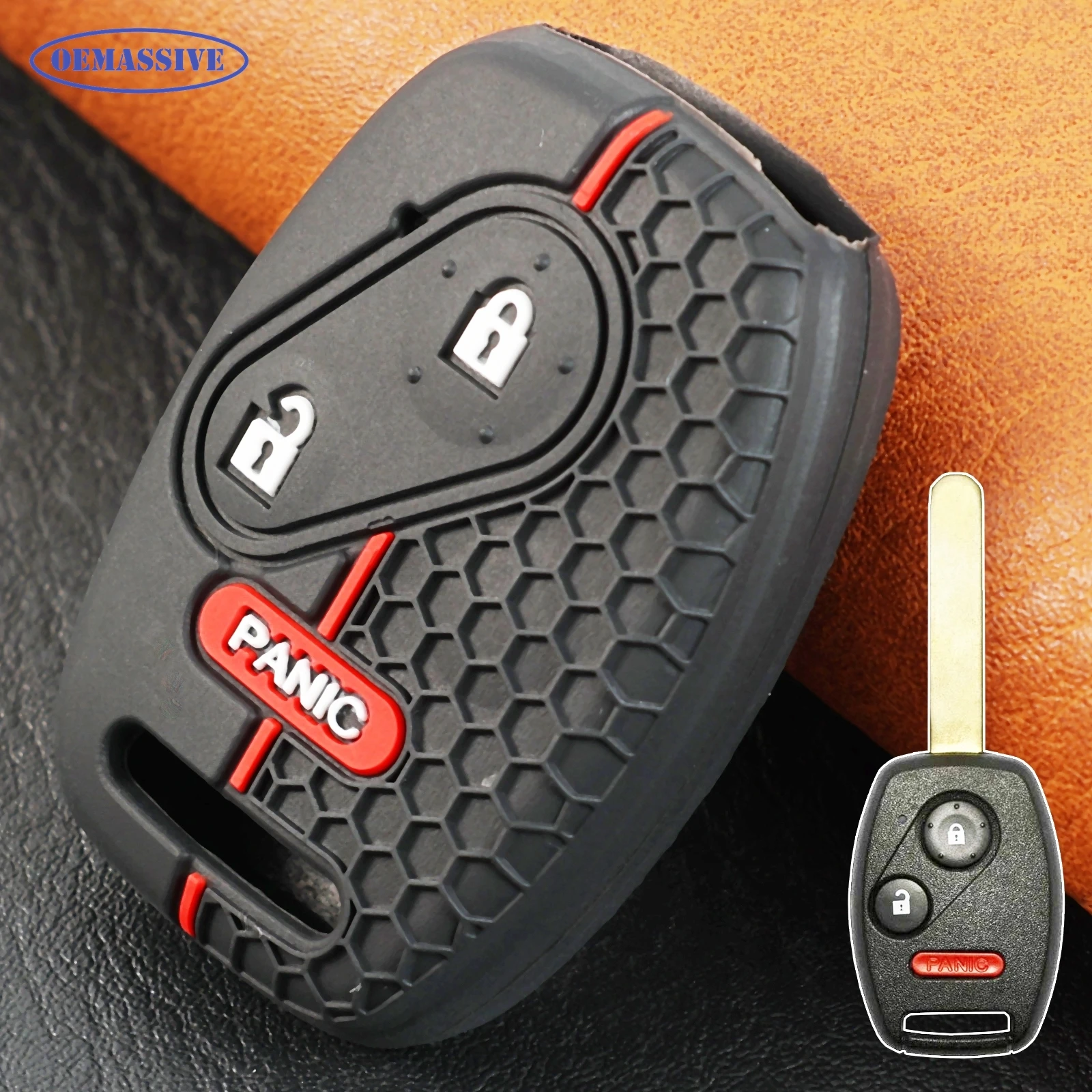 3 Button Remote Key  Case Cover Holder Silicone For Honda Civic Accord Pilot Fit CRV Ridgeline Jazz FRV Insight CRZ S2000 Stream