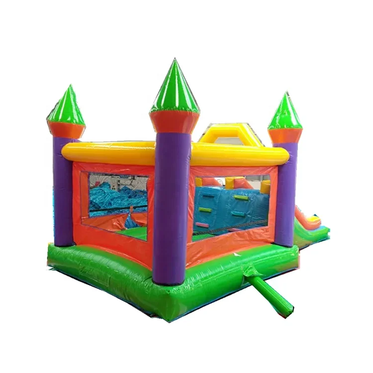 Double slide bouncy castle PVC Material Inflatable Bouncing House With Slide Air Jumping Castle For Sale