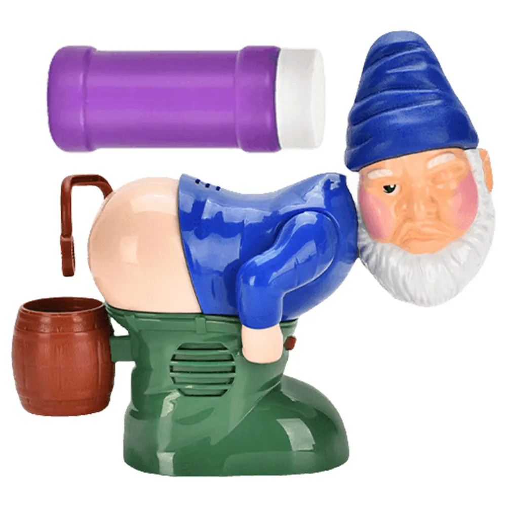 Soffiatore di bolle scoreggia di Babbo Natale Gnomi creativi Bubble scoreggia con suono e luce Bomboniere natalizie a batteria
