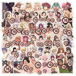 50pcs Exclusive Anime Sexy Waifu Adult Collection Waterproof Stickers (18+)