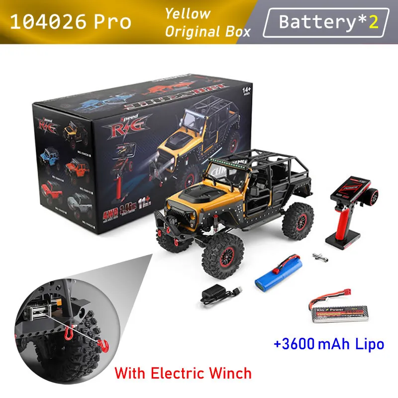 【国内入手困難】1/10スケール オフロードRCカー wltoys 104020 WL 104026 104010 104020 Pro New Wltoys 1/10 RC Car Racing Electric