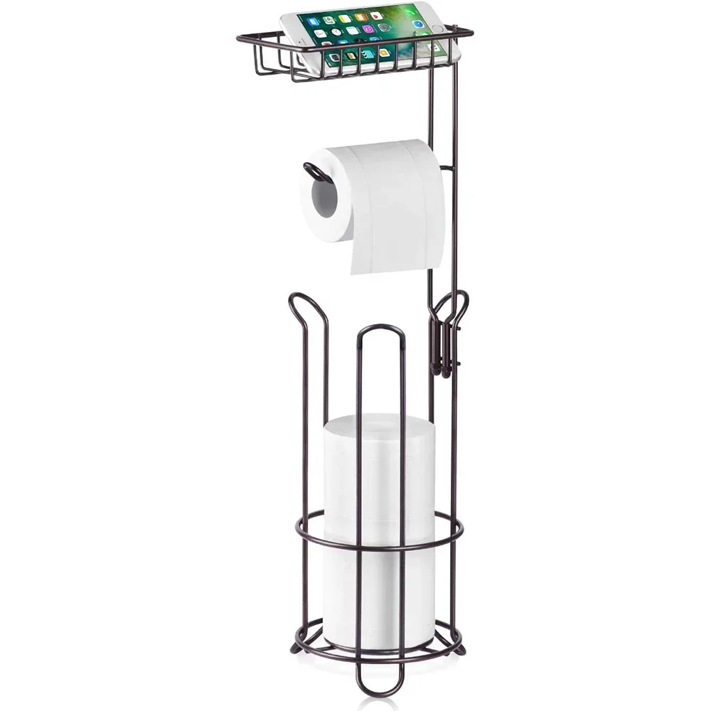 Black Kitchen Paper Towel Holder Creative Table Toilet Roll Paper Storage Racks  Wrap Paper Towel Organizer Rack bathroom