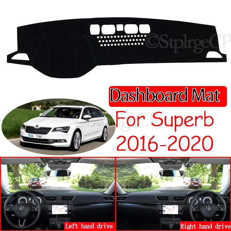 

Anti-Slip Mat Dashboard Cover Pad Sunshade Dashmat Cover for Skoda Superb 3 B8 3V 2016 2017 2018 2019 2020 MK3 Car Accessories