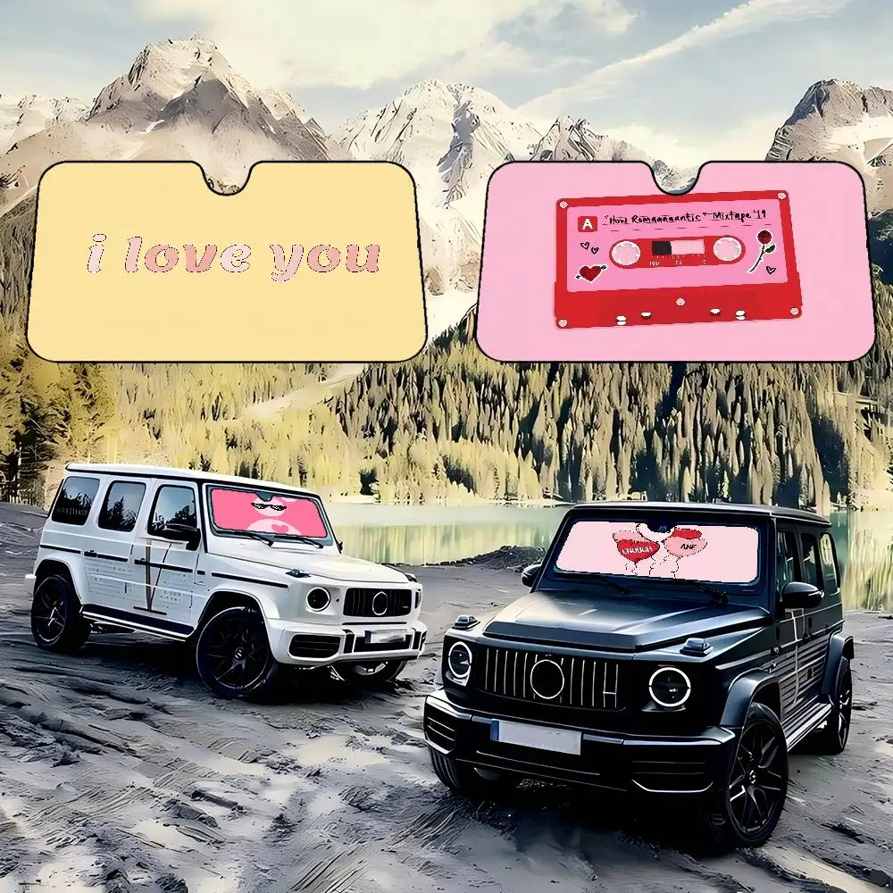 

I Like You Car Sun Shade Windshield Foldable Cute Funny Sunshade By Vincent For Car Truck SUV Blocks