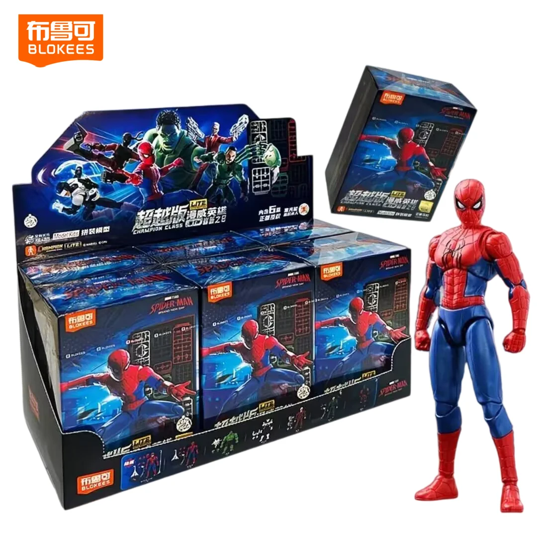 Новая коллекционная фигурка Blokees Spider-Man: Чемпионы дня, Lite Edition, в закрытой упаковке, Халк, Скорпион, подвижная модель, игрушка-конструктор