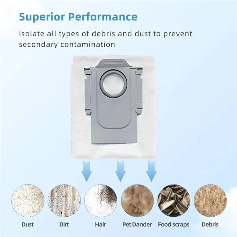 Roborock Saros 10 용 BAAN-16PCS 교체 키트 Roborock Saros 10 교체 용 먼지 봉투 용 G30