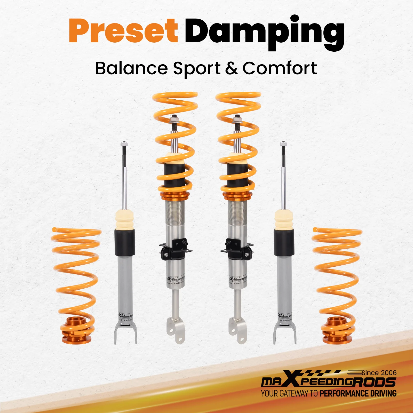 

MaXpeedingrods Coilovers Shocks Struts Springs Kit for Nissan 350Z 2003-2009