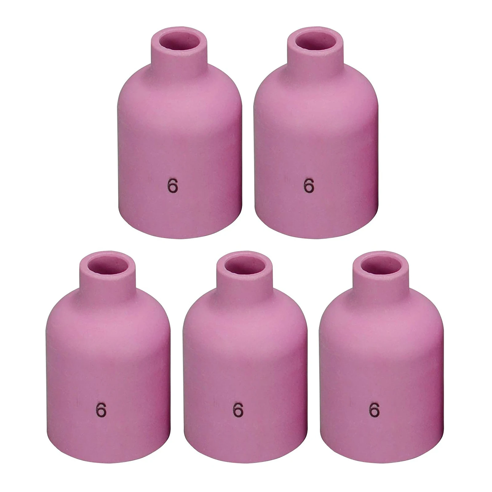 TIG Alumina Ceramic Nozzle Gas Lens Cup 57N75  6# Fit TIG Welding Torch Consumables PTA DB SR WP17 18 26 Series,5PK