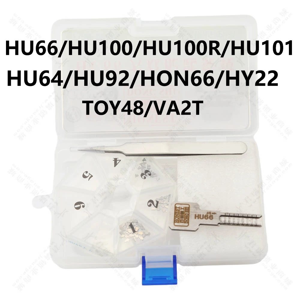 Honest Car Key Moulds HU66 HU100 HU100R HU101 HU64 HU92 HON66 HY22 TOY48 VA2T Car Profile Modeling Locksmith Tools