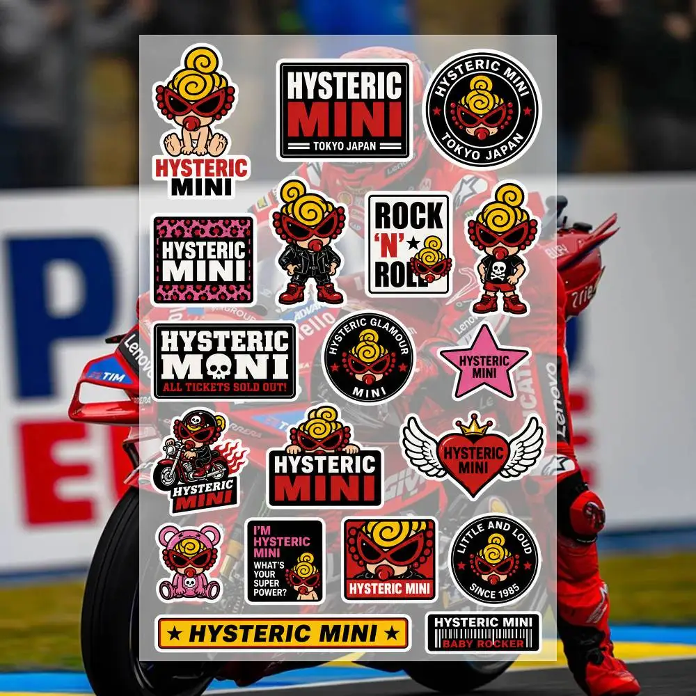 H-Hysteric M-Mini Japanese Motorcycle Sticker Suitable for Motorcycle Body Reflective Car Sticker Helmet Decal