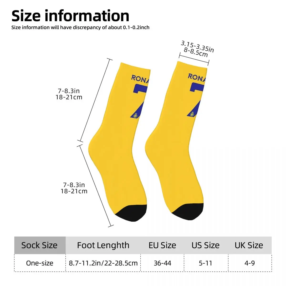 Ronaldos 7 Al Stockings Nassr Football Club Design Trendy Socks Spring Non Slip Socks Women Men Cycling High Quality Socks