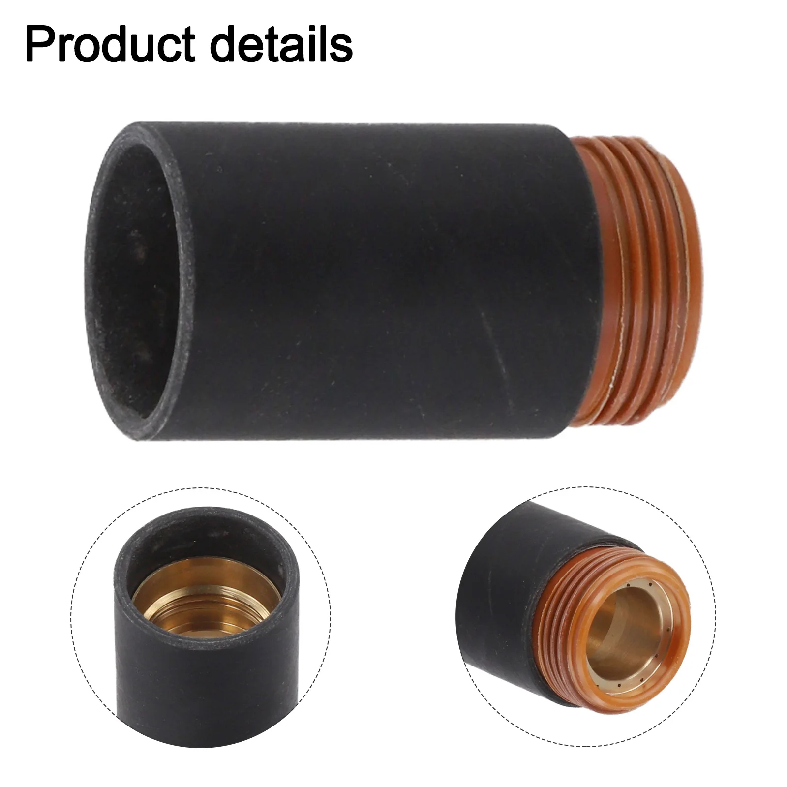 220854 Plasma Retaining Cap for MAX105 Torch Made of Bakelite Polymer and Brass for Reliable Cutting Performance