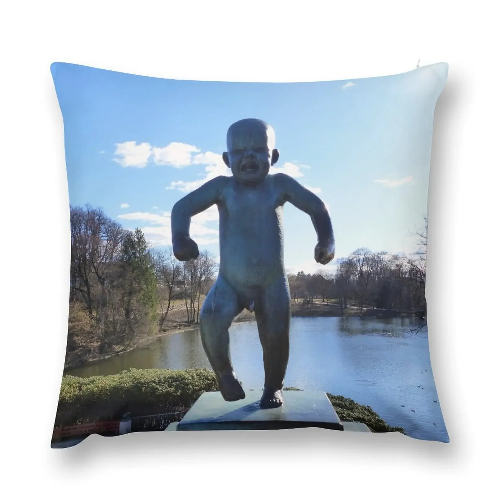 

Vigeland Sculpture Park, Oslo (Norway) Throw Pillow Pillowcases Bed Cushions Sofa Covers pillow