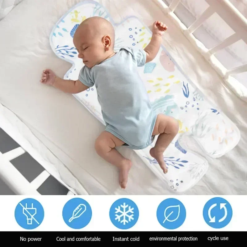 

Gel Baby Stroller Ice Seat Mat EVA Cute Cartoon Bunny Baby Cushion Cooling Pad for Stroller Baby Dining Chair Child Safety Seat