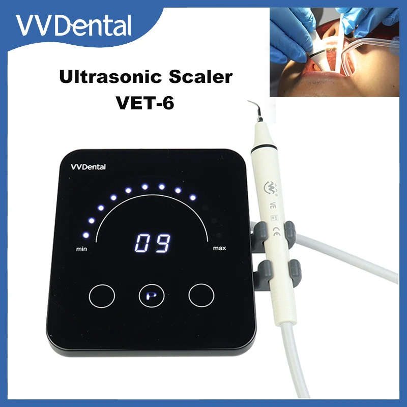 

Dental Ultrasonic Scaler Machine Scaler Handpiece and 5pcs Tips Remove Dental Plaque Calculus Oral Care Dentisty Teeth Cleaner