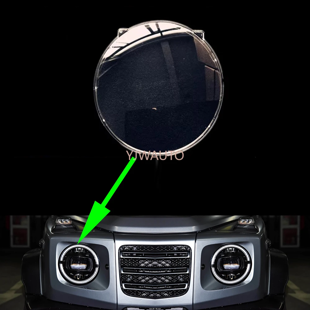 

For Mercedes-benz G-Class G-Wagen 2020 2021 2022 Headlamp Lens Car Headlight Cover Glass Replacement Front Lampshade Auto Shell