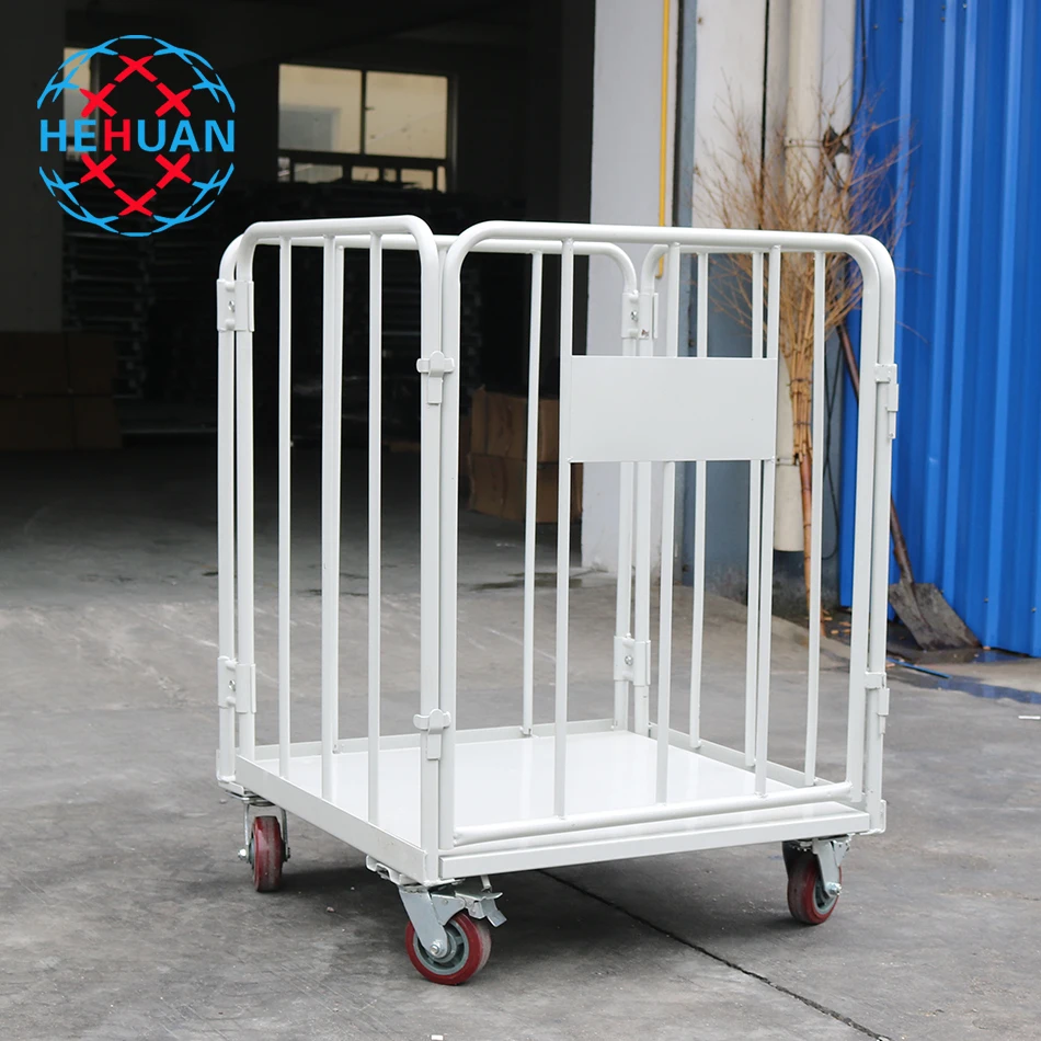 Wholesale Folding Roll Cage Trolley Logistics Transport Cargo Roll Cart