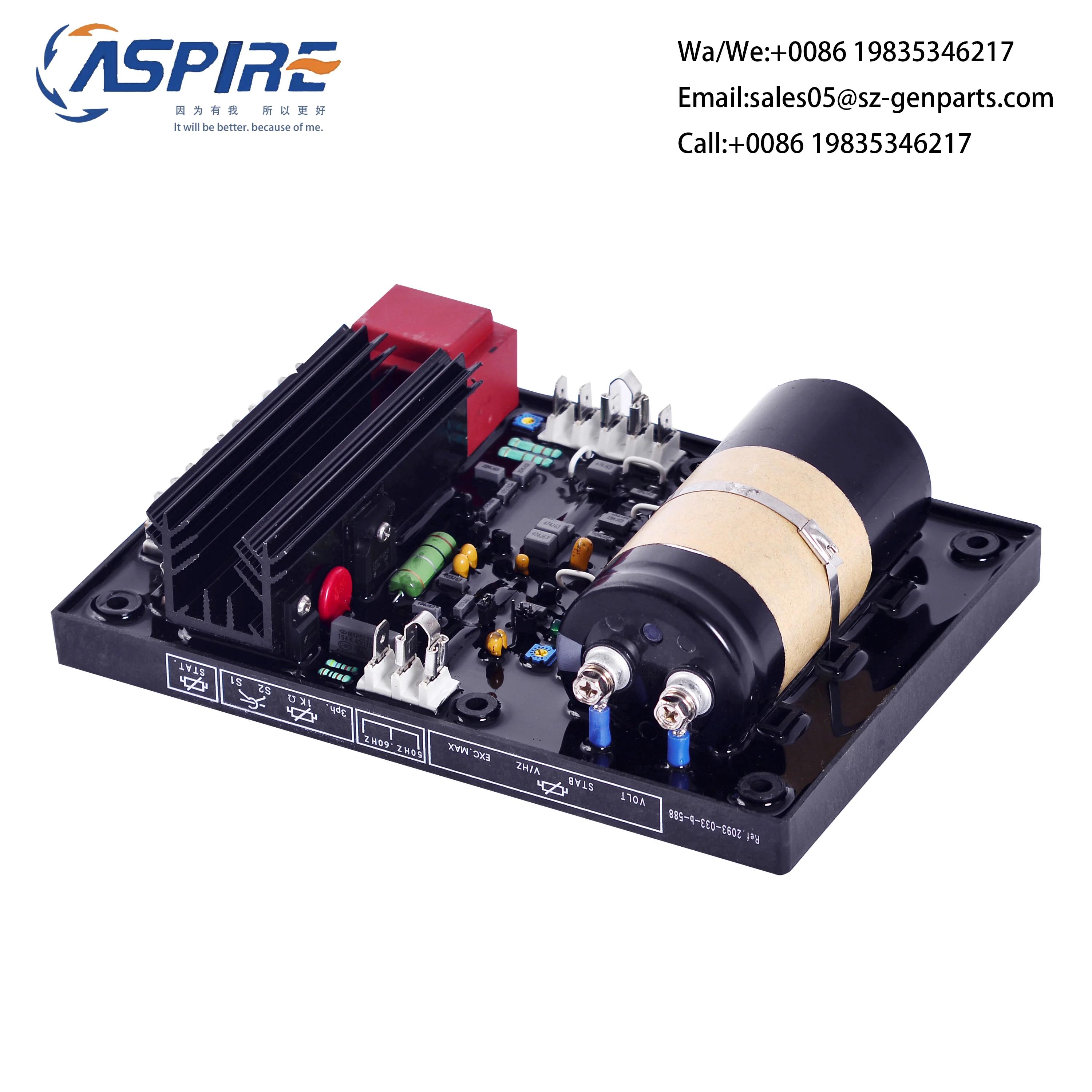 R449 AVR Automatic Voltage Regulator For Leroy Somer Generator Stabilizer R448 Load Acceptance Control Module Parts