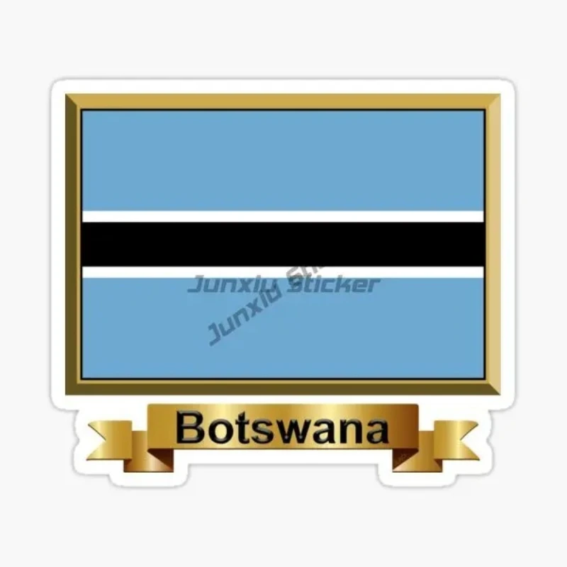 

BOTSWANA Flag Map Car Stickers Laptop Truck Accesorios Decoration Decals