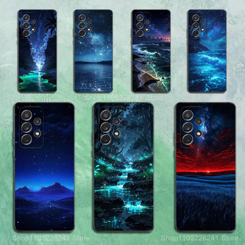

Night Art Starry Sky Case For Samsung S23,S25,S20,S10,S9,S21,S24,S22,Ultra,FE,Plus,Lite,Soft Silicone Black