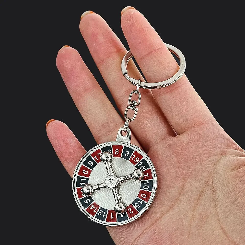 Russian roulette keychain for men key ring creative key chain key holder portachiavi chaveiro llaveros hombre