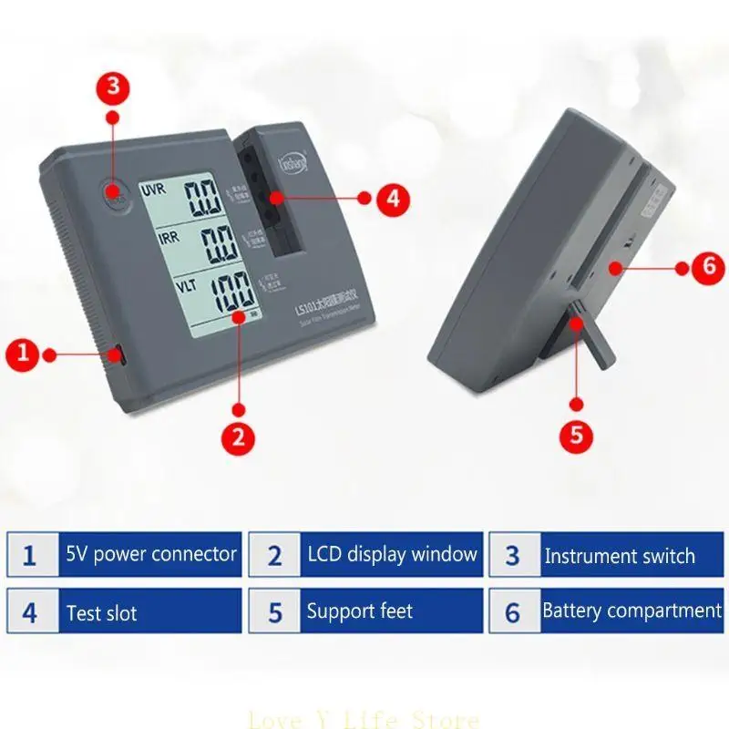

L74C Window Tint Tint Tester Light Solar Meter Plam