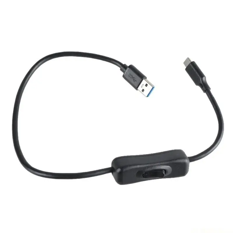 E56B USB to Type C Extension Cable 10Gbps Transmission Male to Male Extender Cord Data Transfer Line with Power Switching