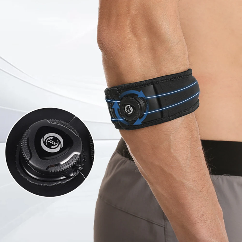 1/2PCS Elbow Brace M/L Tennis Elbow Brace Breathable Arm Support Band Adjustable Non Slip Elbow Guard for Badminton Tennis view 3