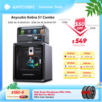 Anycubic Kobra S1 Combo Multi-Color 3D Printer High Precision Core XY Stable Structure Ultra-Quiet Max Speed 600mm/s 3D Printer