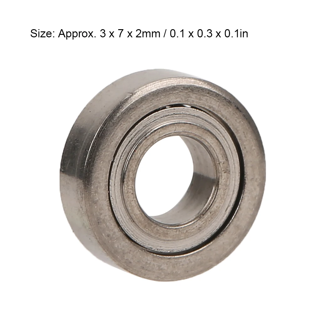 8pcs 3 x 7 x 2mm RC Car Bearing Upgrade Tool Fit for WLtoys 1/28 K969 K989 P929 Bearing RC Accessory RC Car Bearing RC Car Parts