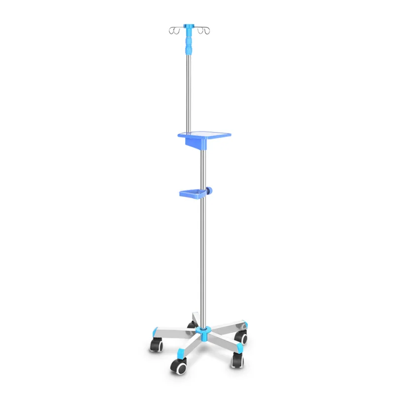 

MK-IS01 Cheap Price Used Mobile Stainless Steel Medical 3 Function Iv Drip Stand For Hospital Bed