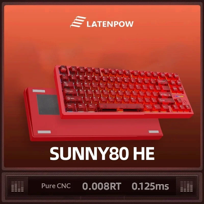 Latenpow Sunny75/80HE Magnetic Switch Customization Gaming Esports Mechanical Keyboard Aluminum Gasket PBT keycap Valorant CSGO