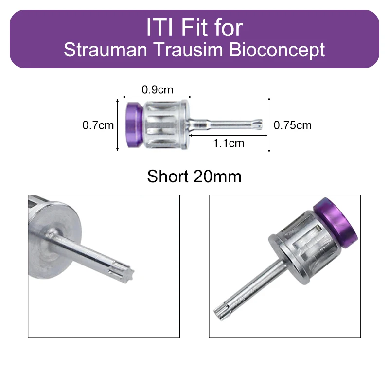 VVDental الأسنان العالمي زرع عزم الدوران المفكات 1 قطعة زرع الأسنان استعادة مجموعة أدوات 20 مللي متر 25 مللي متر