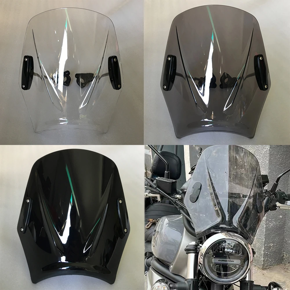 Motorcycle Windshield WindScreen Screen For Honda Rebel CMX 500 CMX 300 CMX 1100 CM300 CM500 CM1100 Double Bubble Wind Deflector