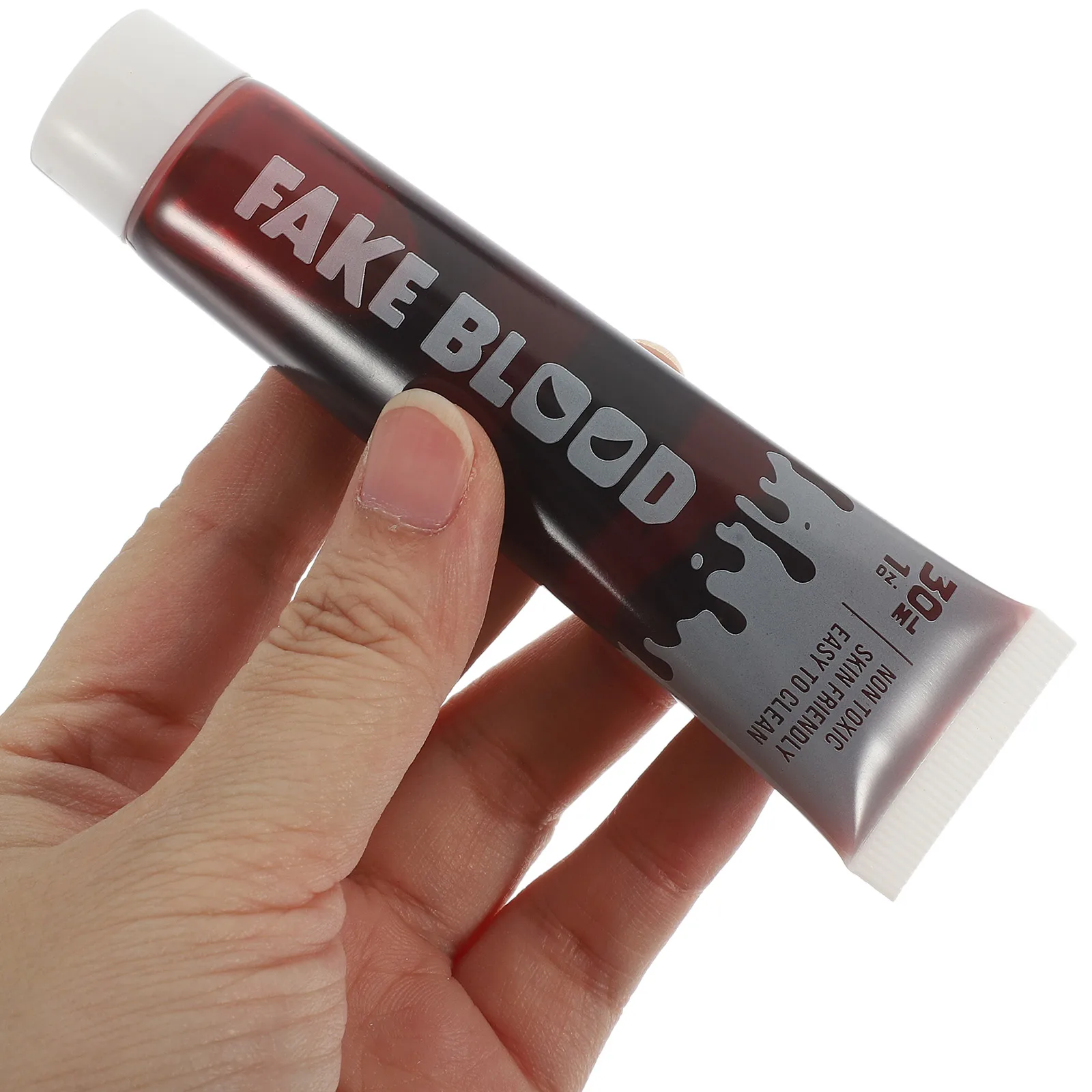 

2 Bottles Halloween Fake Blood Makeup Red Plasma Paint for Zombie Costume Scars Bruises Special Effects Cosplay Party