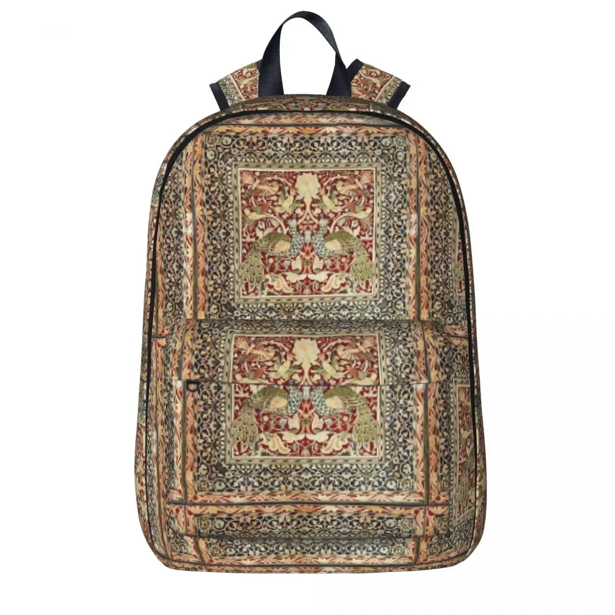 William Morris Vintage Floral Wallpaper Poster Backpacks Student Book bag Shoulder Bag Laptop Rucksack Children School Bag