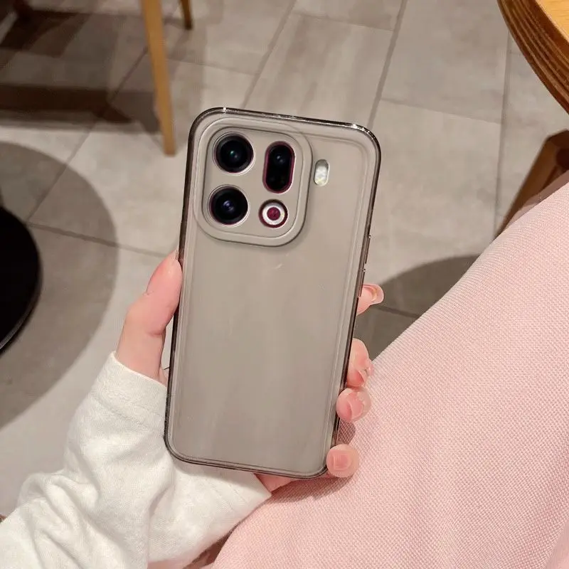 حافظة لهاتف OPPO Find X9 Pro جديدة بسيطة وشفافة من السيليكون غطاء من البولي يوريثان الحراري لهاتف OPPO Find X9Pro ممتص للصدمات Funda #2