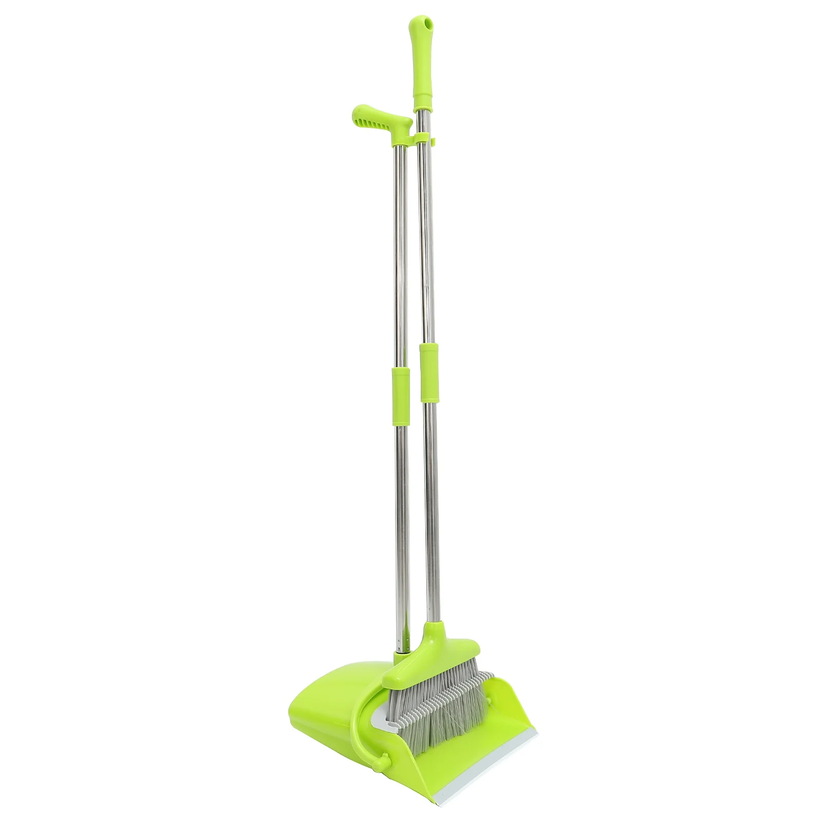 

Stainless Steel Broom Dustpan Set Home Cleaning Tool Sweeping Brush Carpet Hardwood Floor Pan Kit Household Garbage Tidy Office