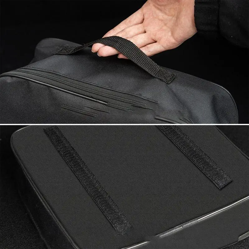 Car Cables Organizer Bag Oxford Cloth Auto Rechargeable Storage Tidy EV Charging Plugs Equipment Container Bag Cars Accessories