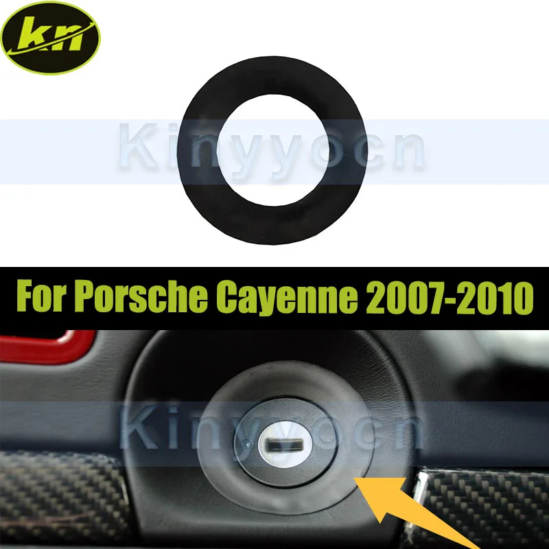Car Ignition Switch Rubber Ring For Porsche Cayenne 2007 2008 2009 2010 Key Switch Decorative Rubber Ring 955552677009B9