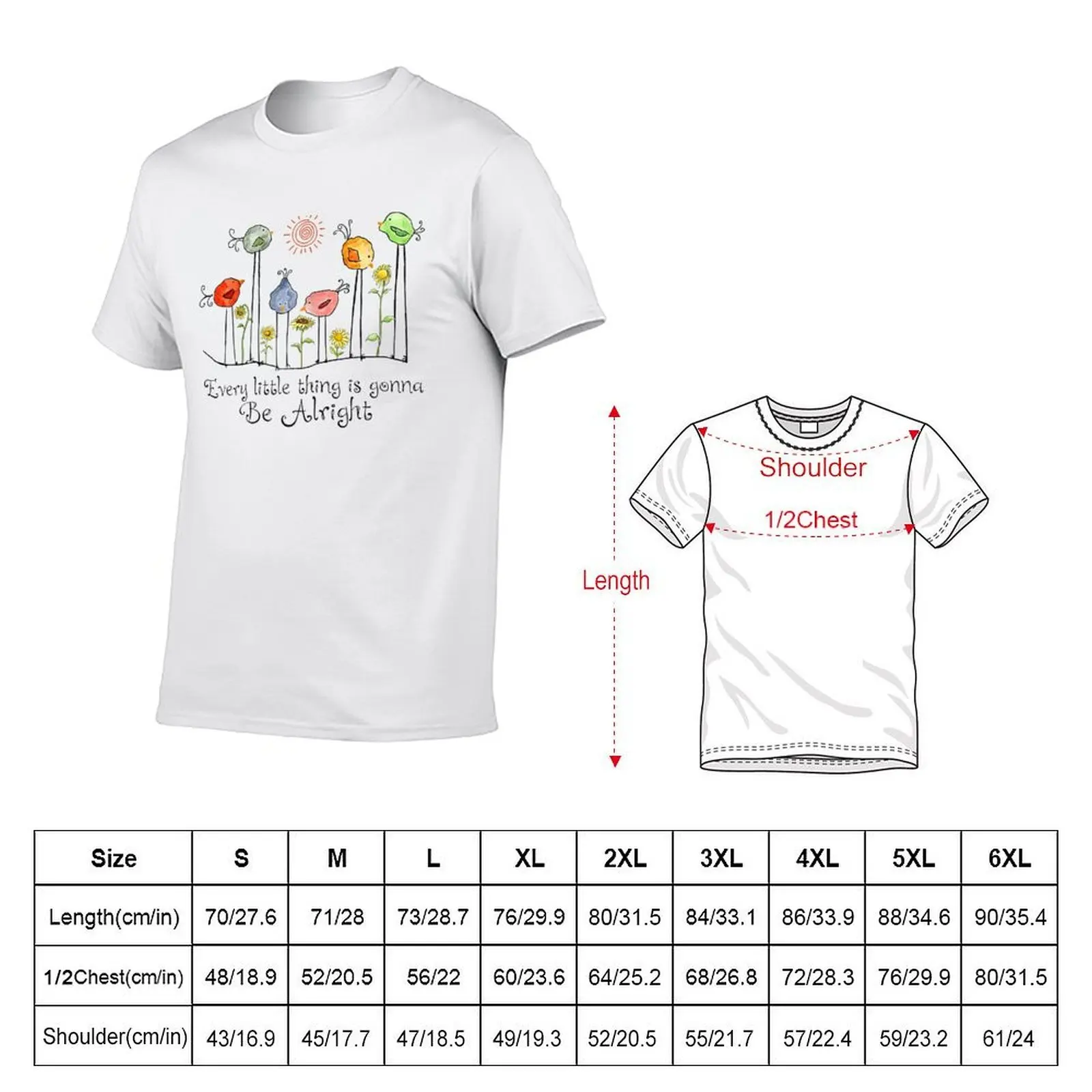 Every Little Thing Is Gonna Be Alright T-Shirt g man t shirts for men t shirt man plain man t shirt designer T-shirt