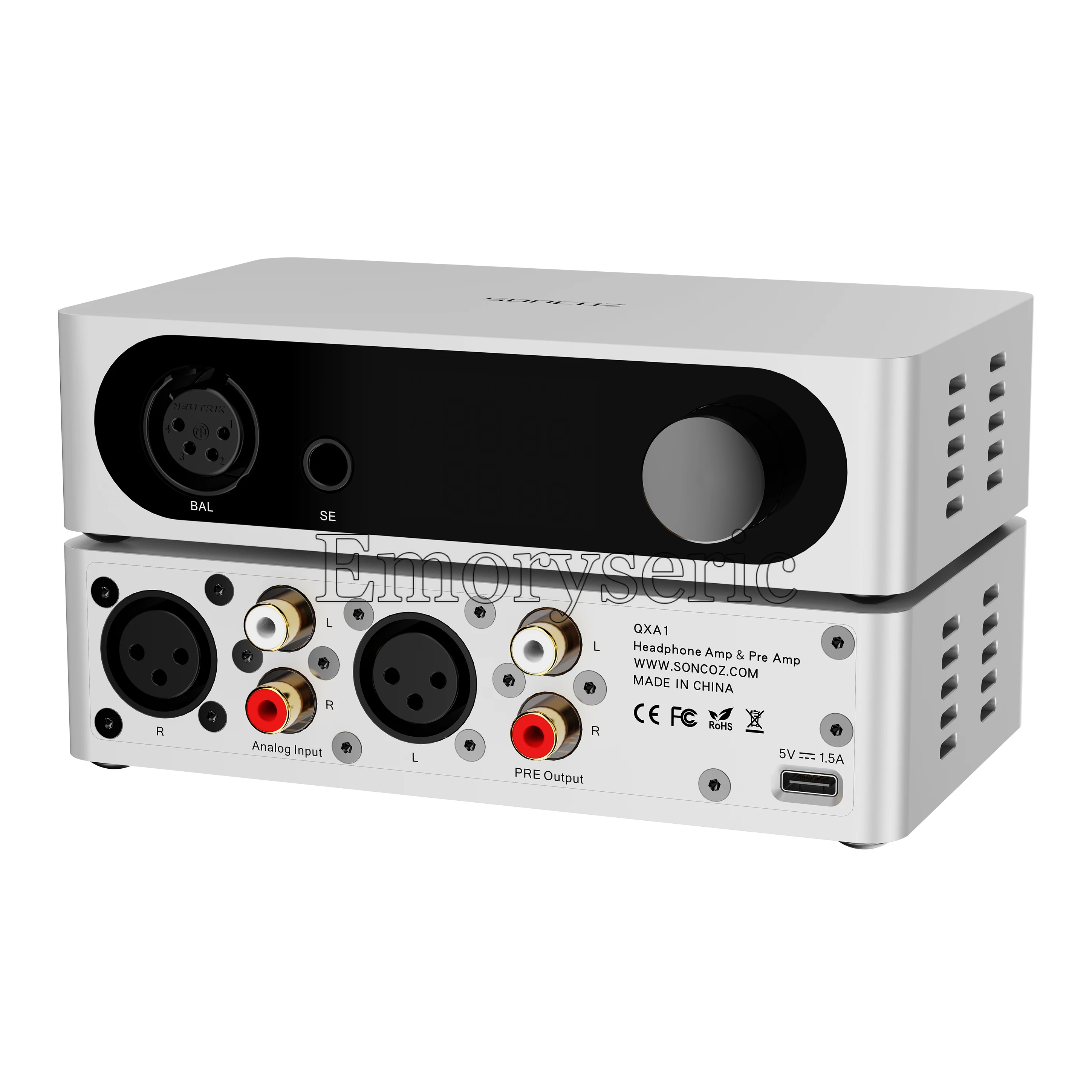 

SONCOZ QXA1 Full-balanced HiFi portable desktop headphone amplifier + preamplifier 4-core balanced 6.35m