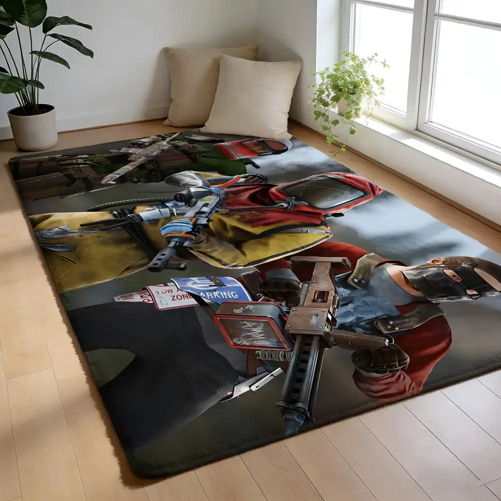 

Floor Mat Soft Flannel Rug Non-Slip Absorbent Mat for Bathroom Bedroom Home Decor R-R-Rust Game