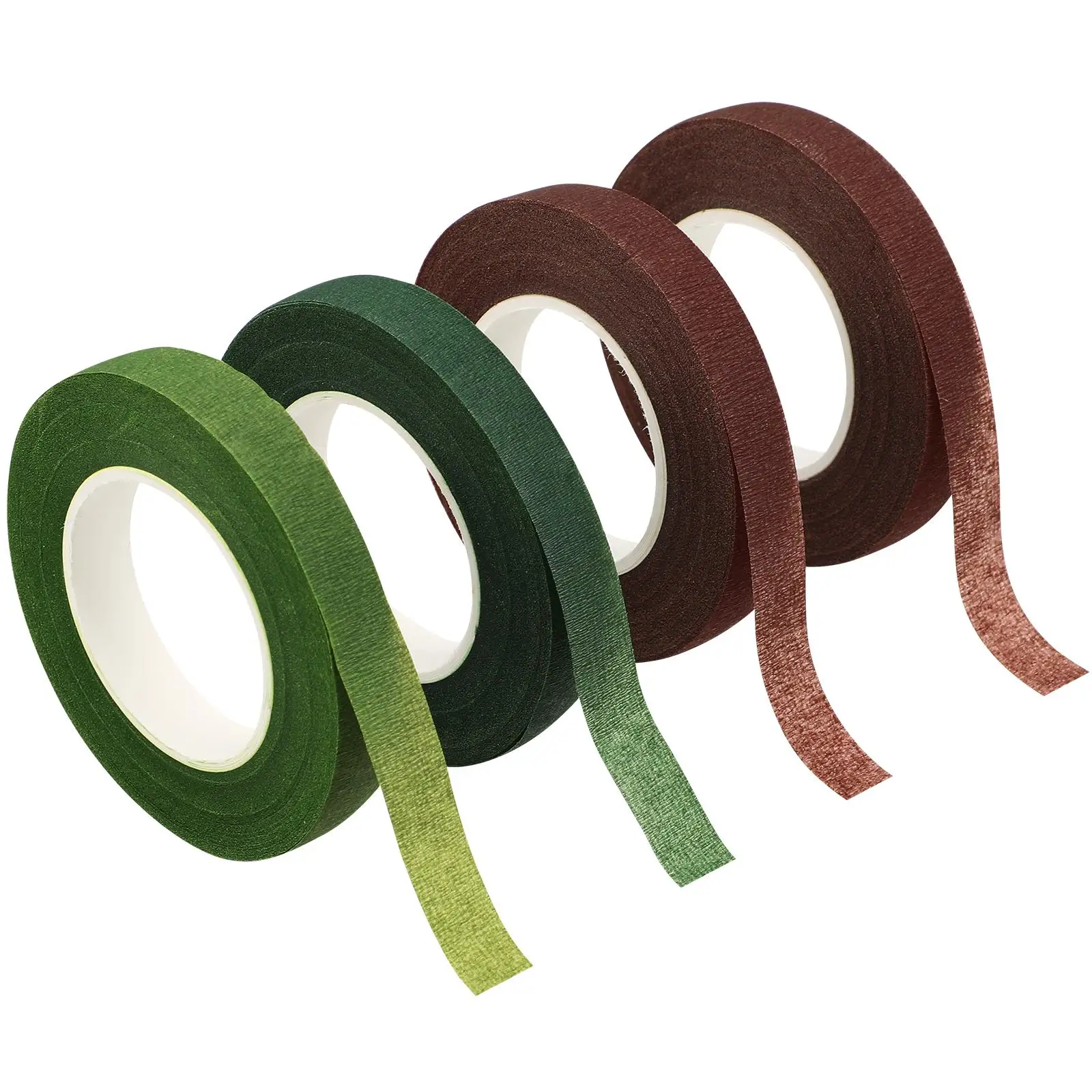 4 Rolls Floral Tape DIY Flower Arrangement Green Colored Flowers Wreath Wedding Bouquet