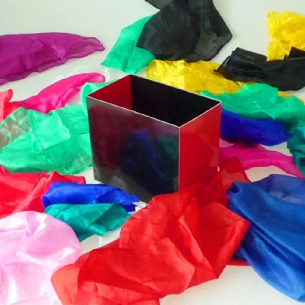 Goochelaar Lege Doos Gimmick Prop Stage Performance Truc Apparaat voor Zijden Sjaal Onthullen Leuke Feestsfeer