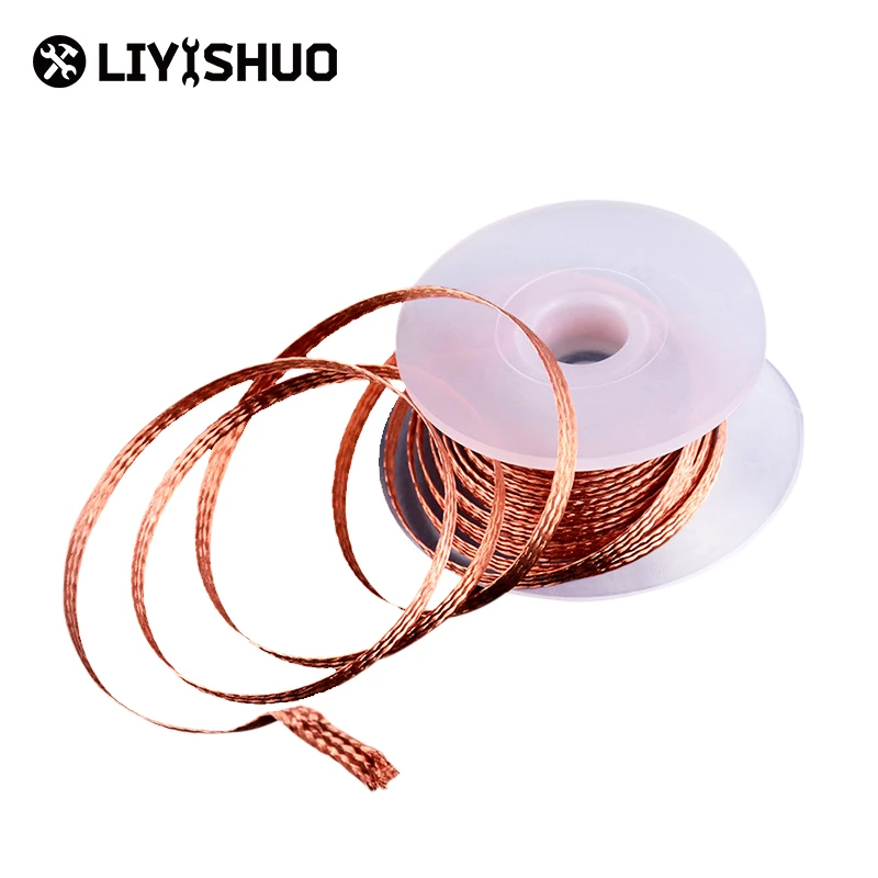 2.0mm/2.5mm/3.5mm 3M Desoldering Braid Welding Solder Remover Wick Wire Low Residue Tin Strip for Electrical Soldering and DIY