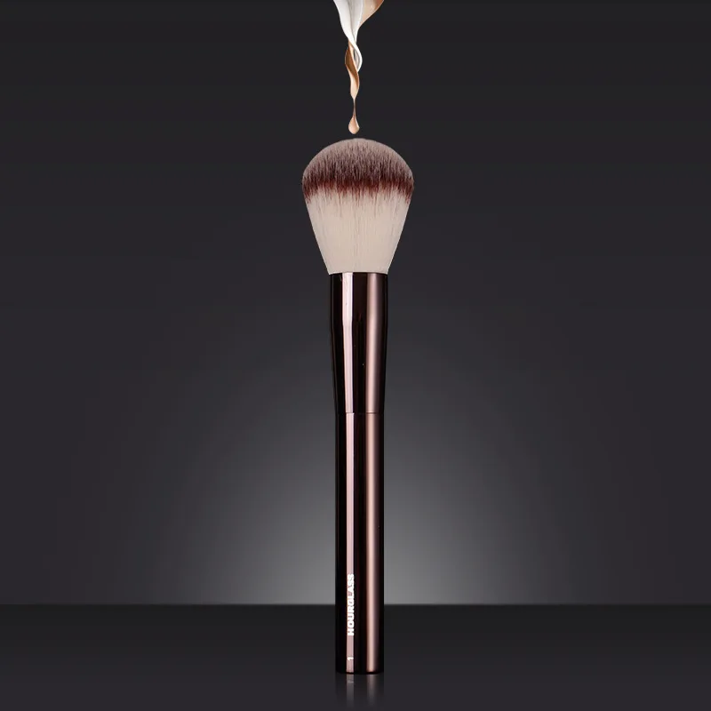 1 piece #1 Powder Makeup brushes Contour Make up brush exquisite Professional Cosmetic tool metal handle with box