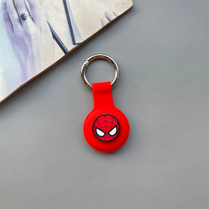 Suitable for Apple Airtags protective case silicone protective case tracker trendy cartoon cute portable circular keychain