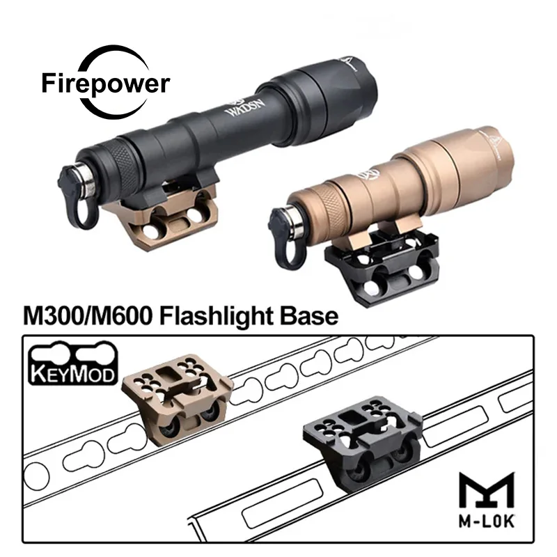 

Airsoft M300 M600 Weapon Scout Light M lok Base M300 M600C Flashlight Offset 45 Degree Mount Bracket For MLOK Keymod Accessories