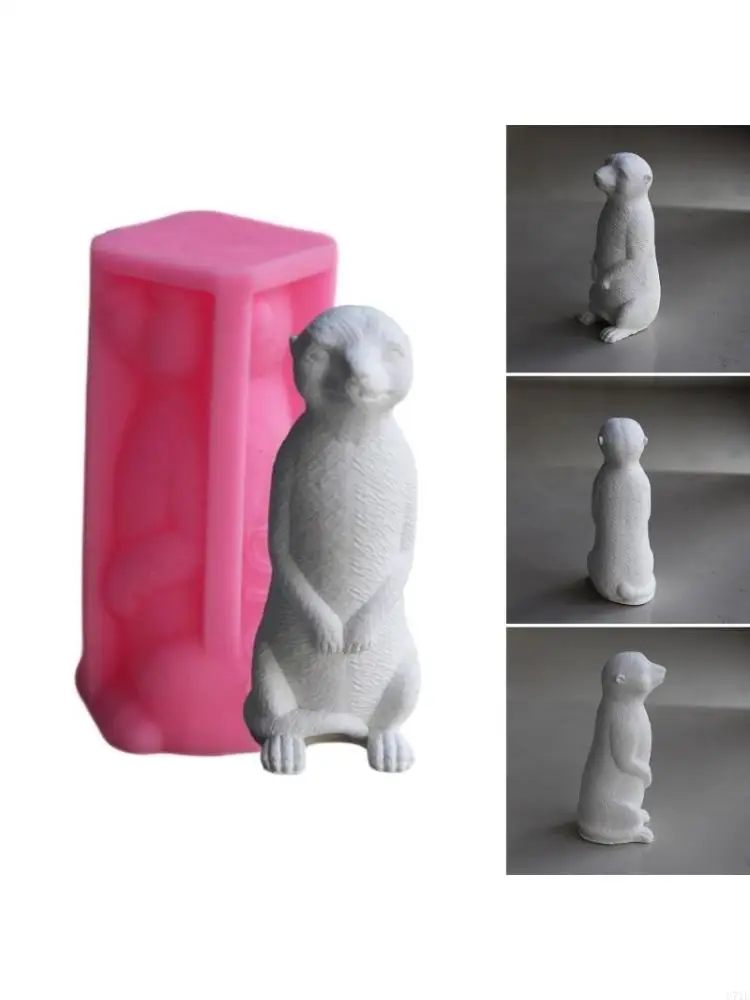 Silicone Mold for DIY Meerkats and Ornament Making Aromatherapys Mould